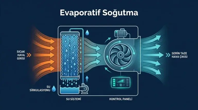 Evaporatif Soğutma Nedir? Çalışma Prensibi, Avantajları ve Kullanım Alanları