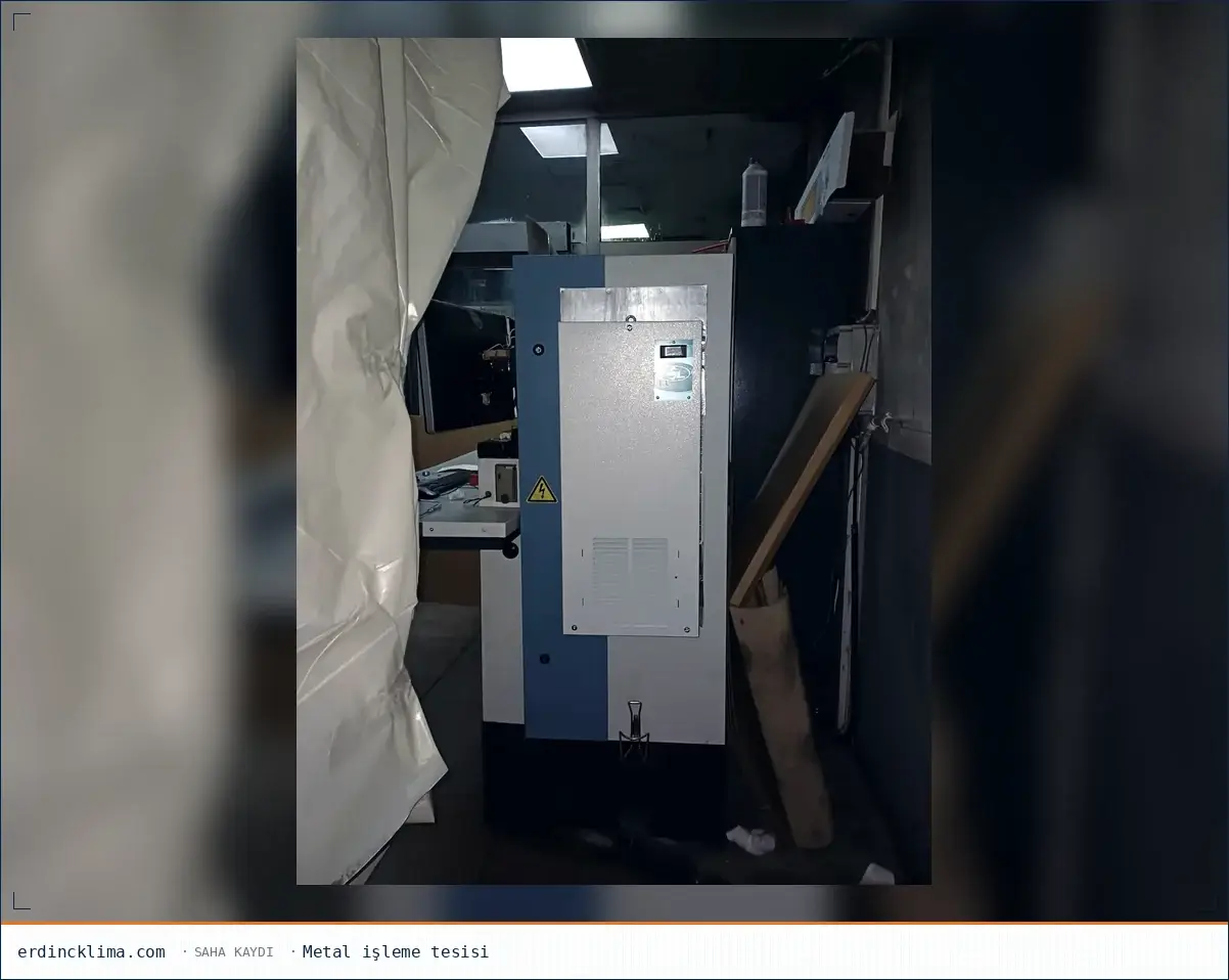Metal işleme tesisinde pano kliması uygulaması
