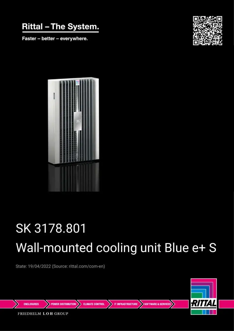 SK 3178801 Wall-mounted cooling unit Blue e+ S 0.3 kW