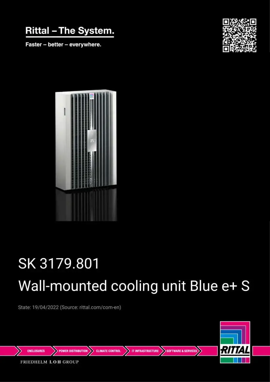 SK 3179801 Duvara monte soğutma ünitesi Blue e+ S 0,5 kW