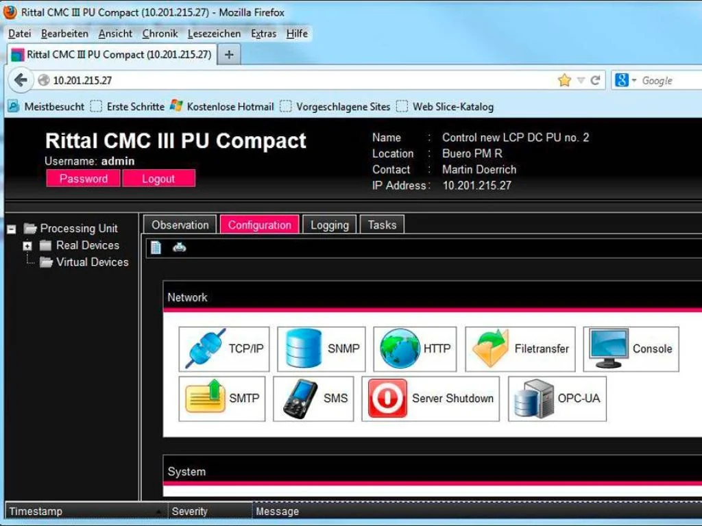 DK 7857421 Server shutdown software for CMC III