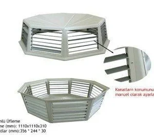 UB-308 ÜFLEME BAŞLIĞI-Ø630 BOĞAZLI