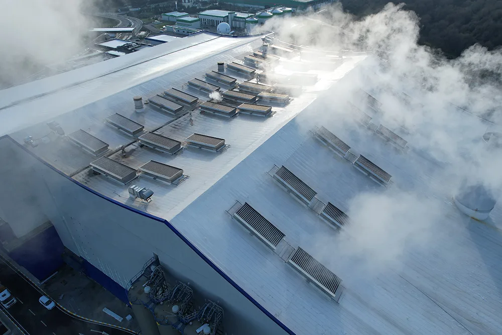 İBB Katı Atık Yakma Tesisi Airstar 724 havalandırma